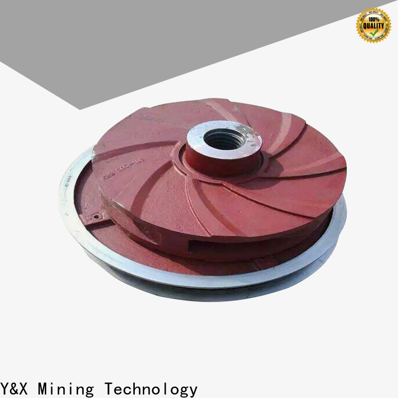 YX factory price slurry pump impeller material best supplier for mine industry